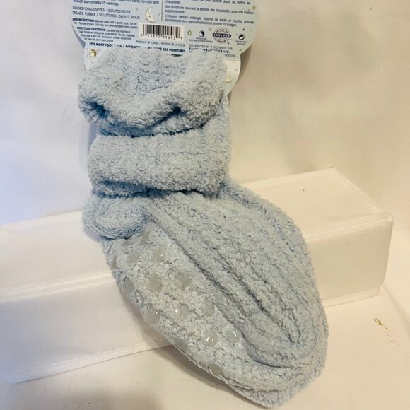 Earth Therapeutics Shea Butter Moisture Dream Silk Cozy Socks-Baby Blue-Fits Mos - Picture 5 of 12